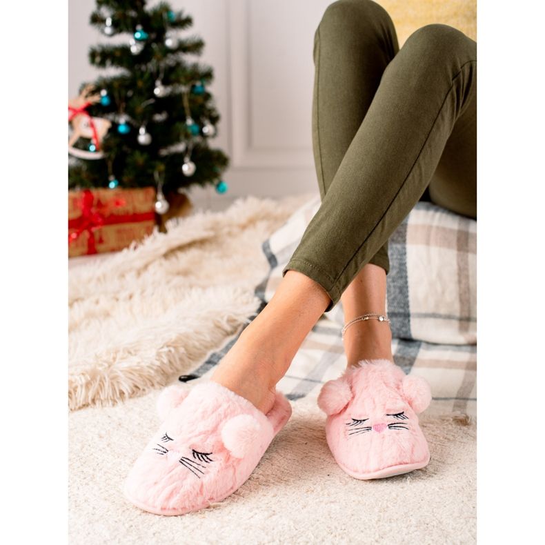 Evento Warme Hausschuhe rosa 2