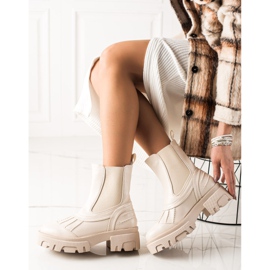 Seastar Beige Slip-on-Stiefel 2