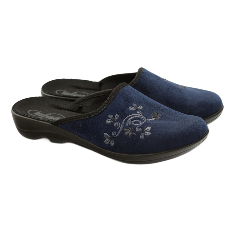 Befado 552D005 marineblaue Hausschuhe navy blau 5