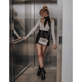 PE1 Schwarze Lilinth warme Lederstiefel 1