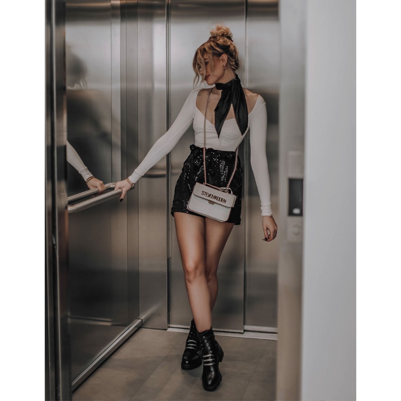 PE1 Schwarze Lilinth warme Lederstiefel 1