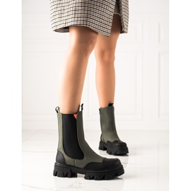 Seastar Workery Fashion Stiefel schwarz khaki 1