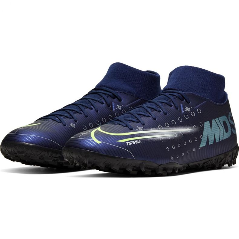 Nike Mercurial Superfly 7 Academy Mds Tf M BQ5435 401 Fußballschuh navy blau 3