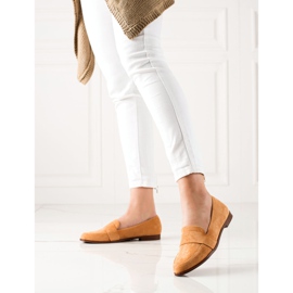 Evento Klassische Wildleder-Loafer beige gelb 1