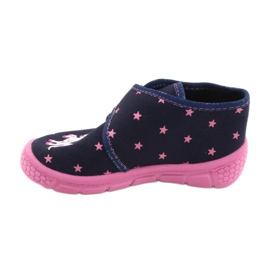 Befado Kinderschuhe 538P015 marineblau rosa 2