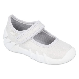 Befado Kinder silber Speedy Schuhe 109P222 weiß 1