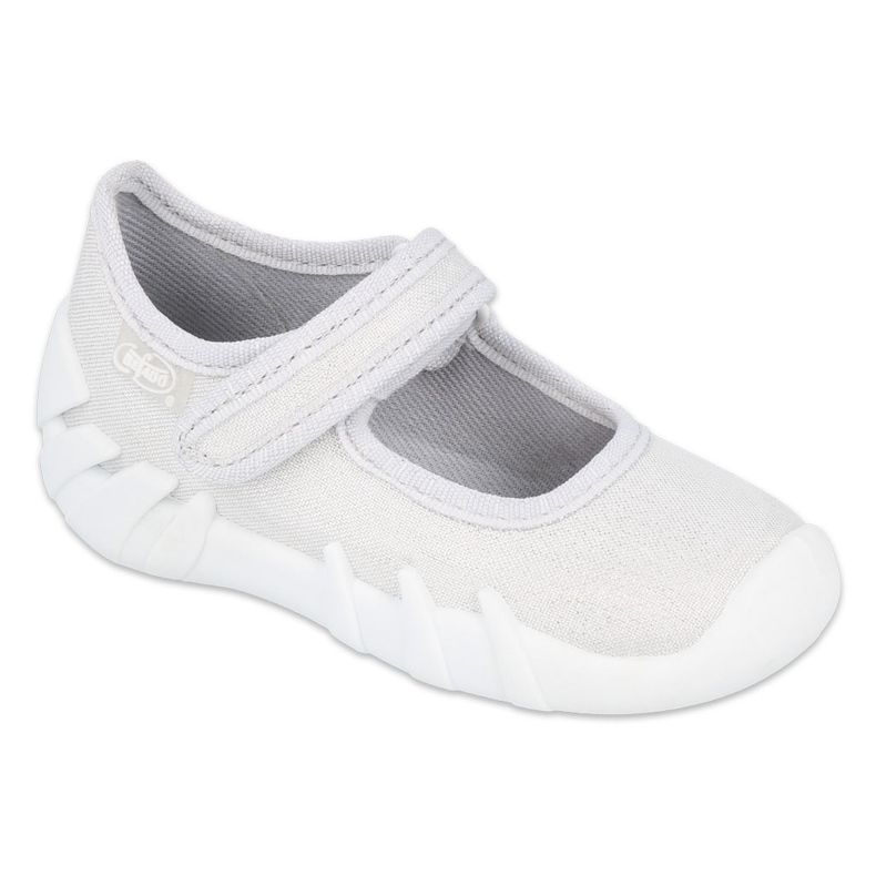Befado Kinder silber Speedy Schuhe 109P222 weiß silber- 1