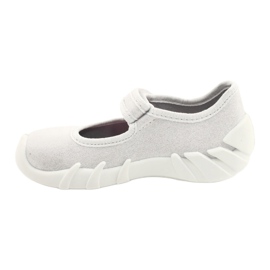 Befado Kinder silber Speedy Schuhe 109P222 weiß 2