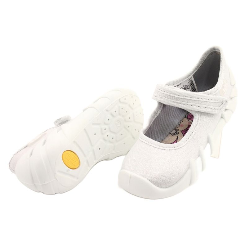 Befado Kinder silber Speedy Schuhe 109P222 weiß 4