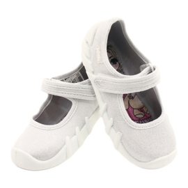 Befado Kinder silber Speedy Schuhe 109P222 weiß 5