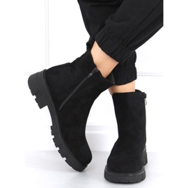 Hege Schwarze Chelsea-Stiefel aus Wildleder 2
