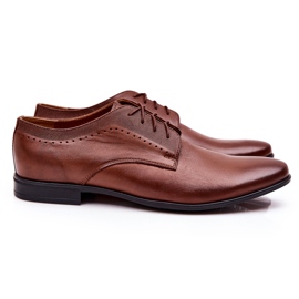 Bednarek Polish Shoes Elegante Lederschuhe Bednarek 724 Braun 1