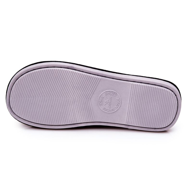 WJ1 Warme braun karierte Hausschuhe Blase 1