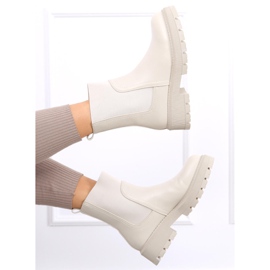 Chelsea-Boots mit hohem Schaft Cillo Beige 1