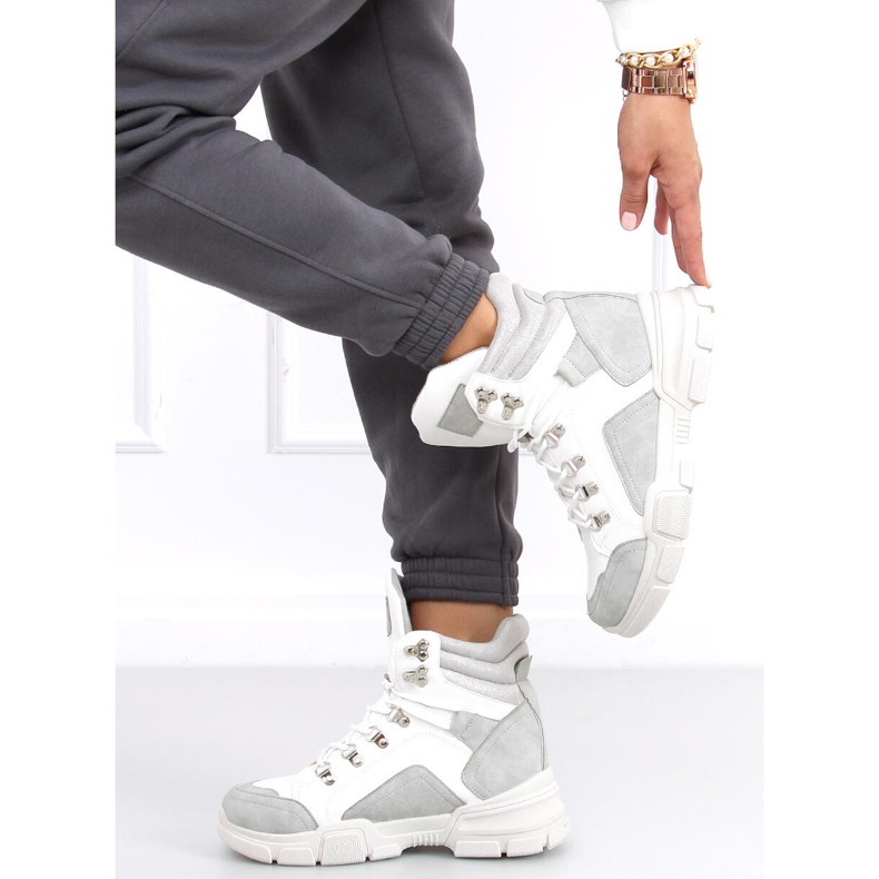 Brita LT.GRAU High-Top-Sneakers weiß 1