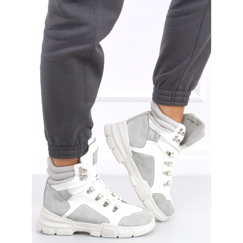 Brita LT.GRAU High-Top-Sneakers weiß 2
