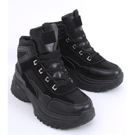 Diana Schwarze High-Top-Sneakers 2