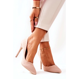 WS1 Wildleder High Heels Beige Melany 2