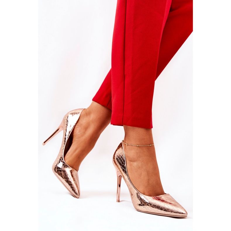 Schlangenmuster Pins Roségold Tissoria golden 1