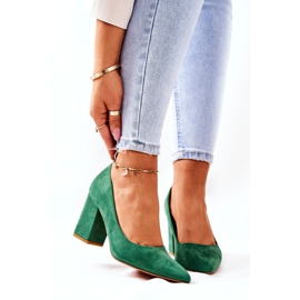 WS1 Pumps On A Pole Wildleder Grün Florena 1