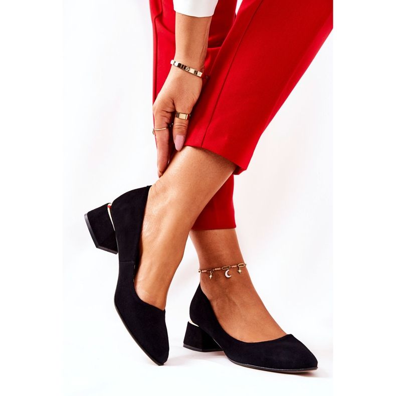 Lewski Shoes Wildleder Pumps Lewski 3118 Schwarz 2