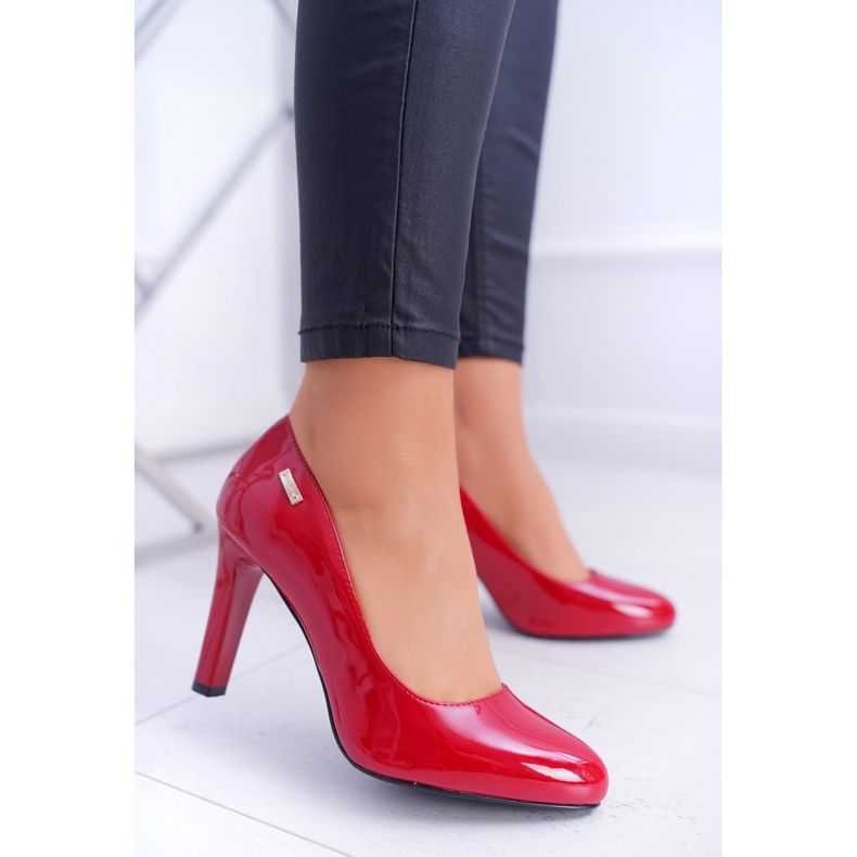 Damen Pumps Lack Sergio Leone Campbell rot 1