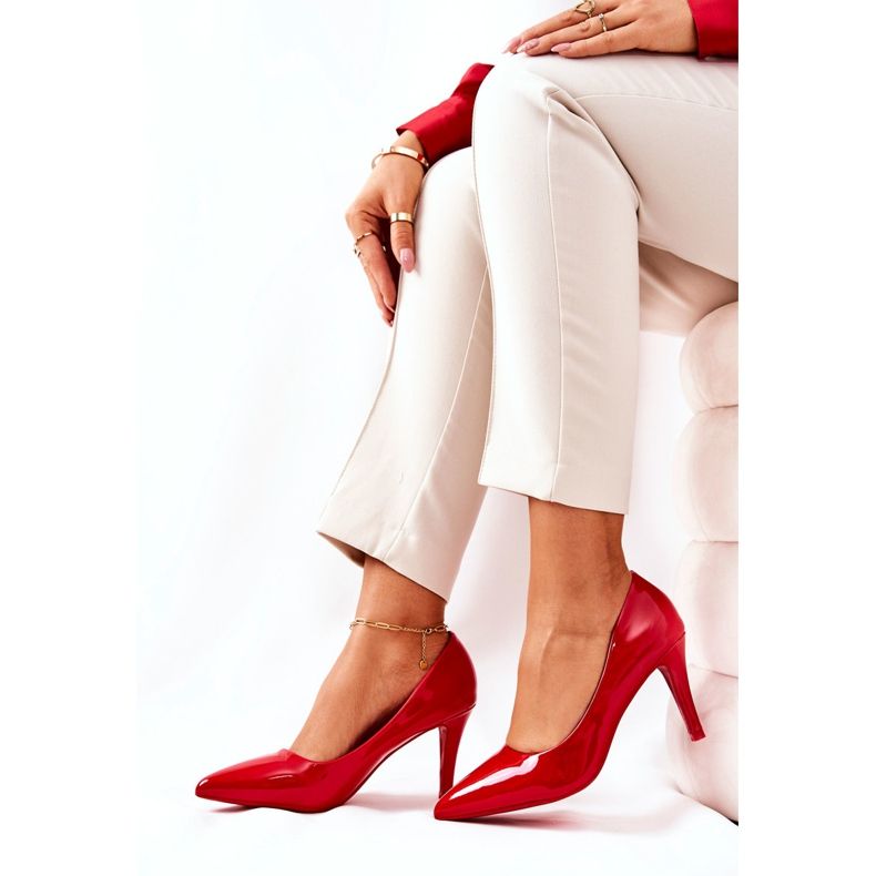 WS1 Lackierte klassische Pumps Stilettos Red Elinne rot 2