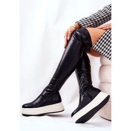 PG2 Hohe Stiefel auf der schwarzen Nellie-Plattform 2
