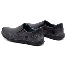 Polbut Herren Slipper J51 grau schwarz 4