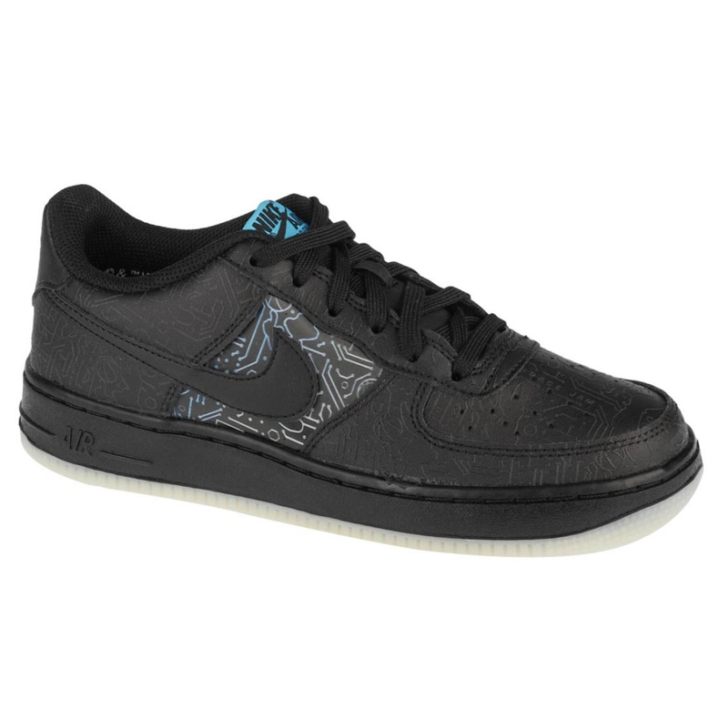 Nike Air Force 1 Low Gs Jr DN1434-001 Schuh schwarz blau 1