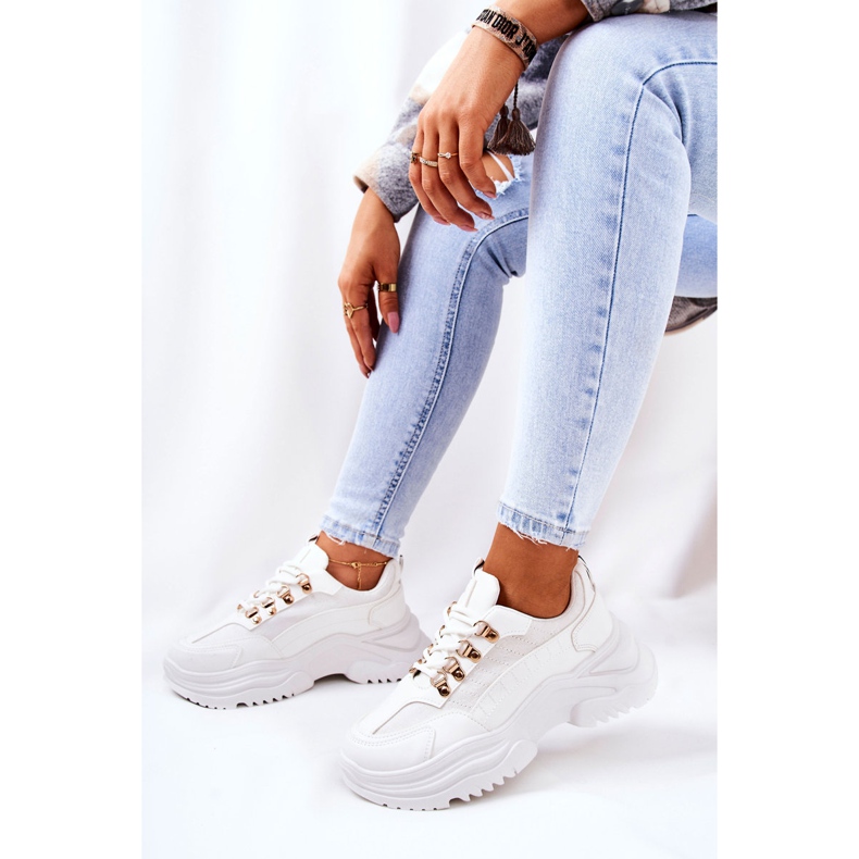 PM1 Sportschuhe auf der weißen Flynn-Plattform 1