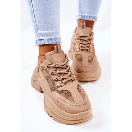 PM1 Sportschuhe auf der beigefarbenen Flynn-Plattform 2