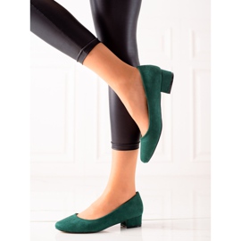 Sabatina Grüne Wildleder Pumps 1