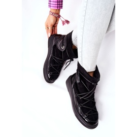 PF1 Warme Wildleder-Schneestiefel Schwarz Clarem 2