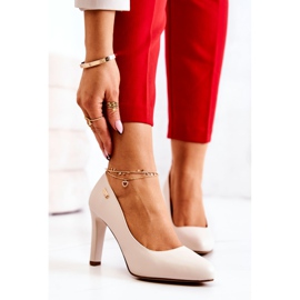 Damenpumps mit Absatz Sergio Leone Hellbeige Campbell 1