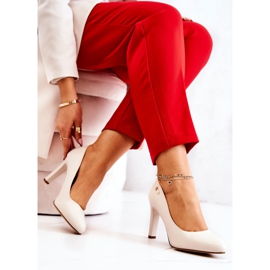 Damenpumps mit Absatz Sergio Leone Hellbeige Campbell 2