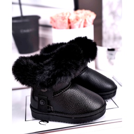 Apawwa Warme Kinder Schneestiefel mit Fell Marella grau 1