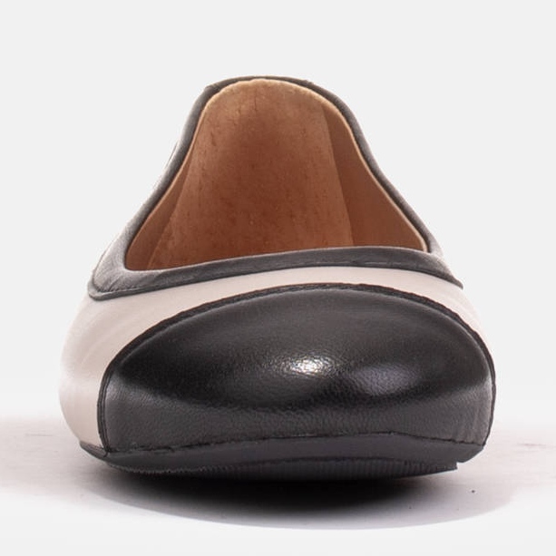 Marco Shoes Bequeme Ballerinas mit Besatz beige schwarz 1