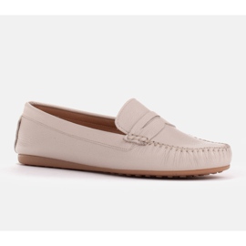 Marco Shoes Bequeme Loafer aus weichem Leder beige 1