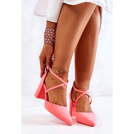 PS1 Damenpumps mit Absatz in neonpinker Zukunft rosa 2