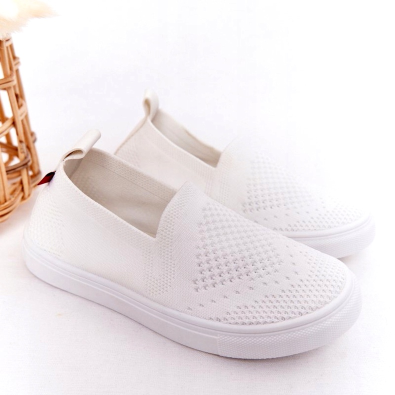 Kinder Slip-On Big Star HH374105 Weiße Slip-On Sneakers 1