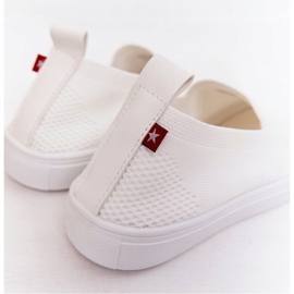 Kinder Slip-On Big Star HH374105 Weiße Slip-On Sneakers 4