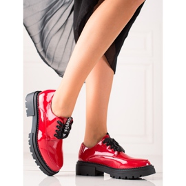 La.Fi Modische Schnürschuhe rot 1