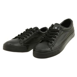News Schwarze Damen-Sneaker aus Öko-Leder 21SP02-1200 5