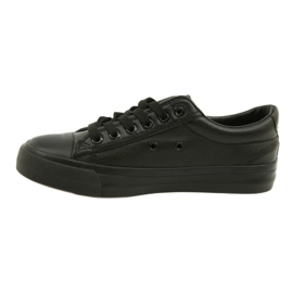 News Schwarze Damen-Sneaker aus Öko-Leder 21SP02-1200 4