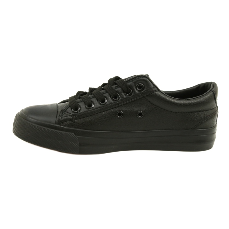 News Schwarze Damen-Sneaker aus Öko-Leder 21SP02-1200 4