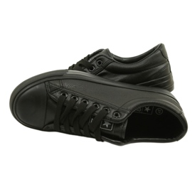 News Schwarze Damen-Sneaker aus Öko-Leder 21SP02-1200 7