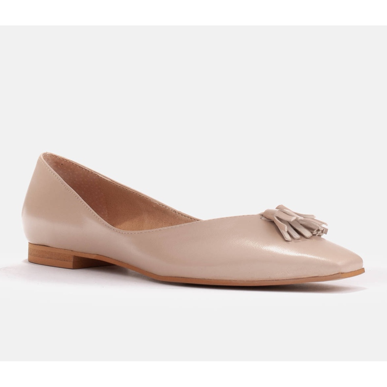 Marco Shoes Ballerinas für Damen mit niedrigen Seiten beige 1