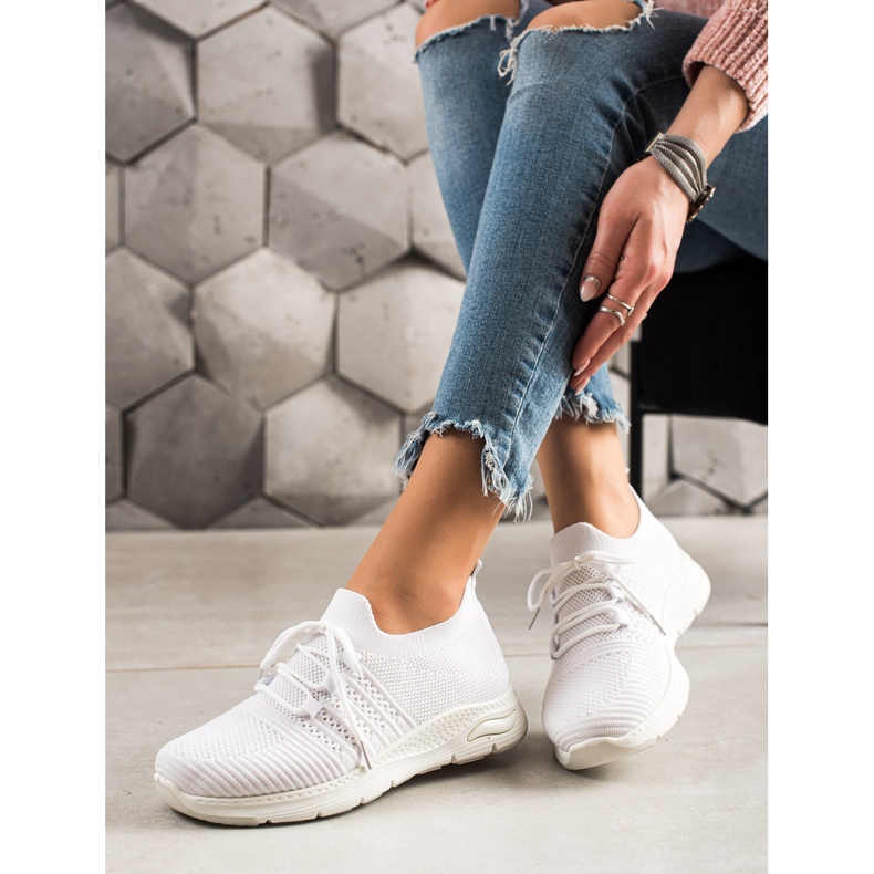 TRENDI Sportschuhe zum Hineinschlüpfen weiß 1