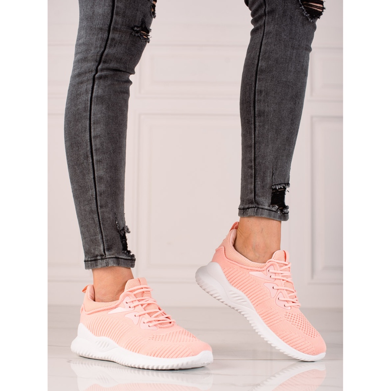 TRENDI Sportschuhe Turnschuhe orange rosa 2